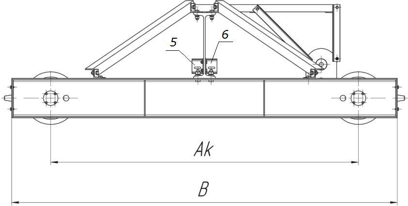 Кран балка 5 тонн чертеж