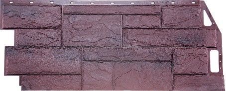 Фасадная панель FineBer Природный Камень, цвет Серо-коричневый