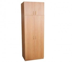 Шкаф двухстворчатый для одежды с антресолью из ДСП 16мм, кромка ПВХ 0,4мм "