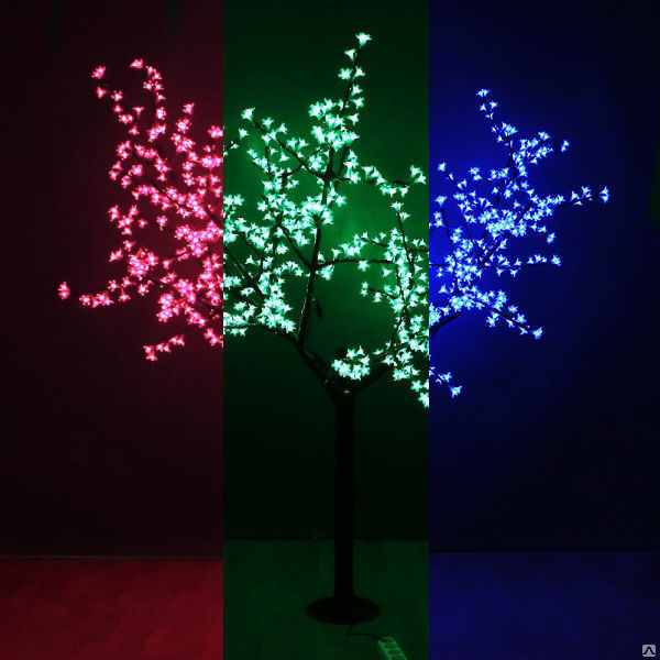 Светодиодное дерево "Сакура" D6202 Зеленый