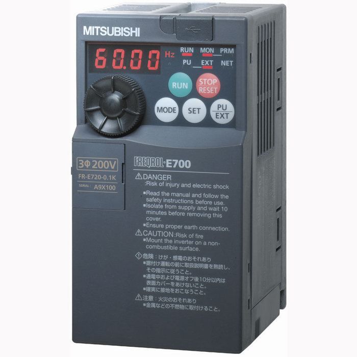 Преобразователь частоты Mitsubishi FR-E720S-008SC-EC (1ф, 220В, 0.1 кВт)
