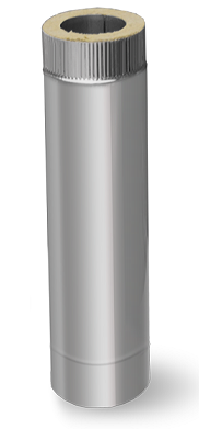 Труба для дымохода термо Ф120/Ф180, L=500 (aisi430 0,5мм/aisi430 0,5мм)