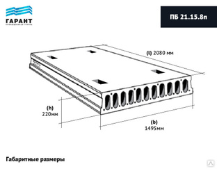 Плита перекрытия п5 8 2