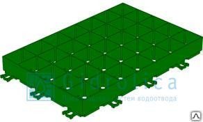 Газонная решетка Gidrolica Eco Super РГ-60.40.6,4 - пластиковая зеленая 
