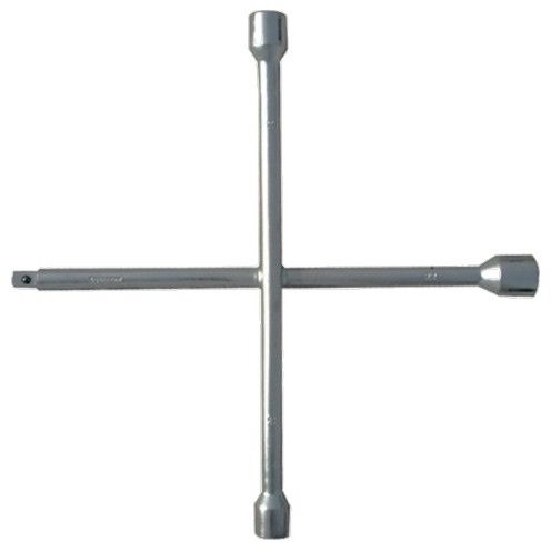 Ключ-крест баллонный 17 х 19 х 21 мм, под квадрат 1/2, толщина 14 мм Сибртех