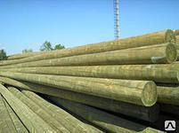 Деревянные опоры ЛЭП длиной 7м (пропитанные) 2