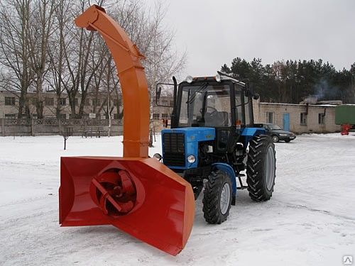Снегоротор | Шнекоротор | Навесное оборудование на трактор МТЗ для уборки снега