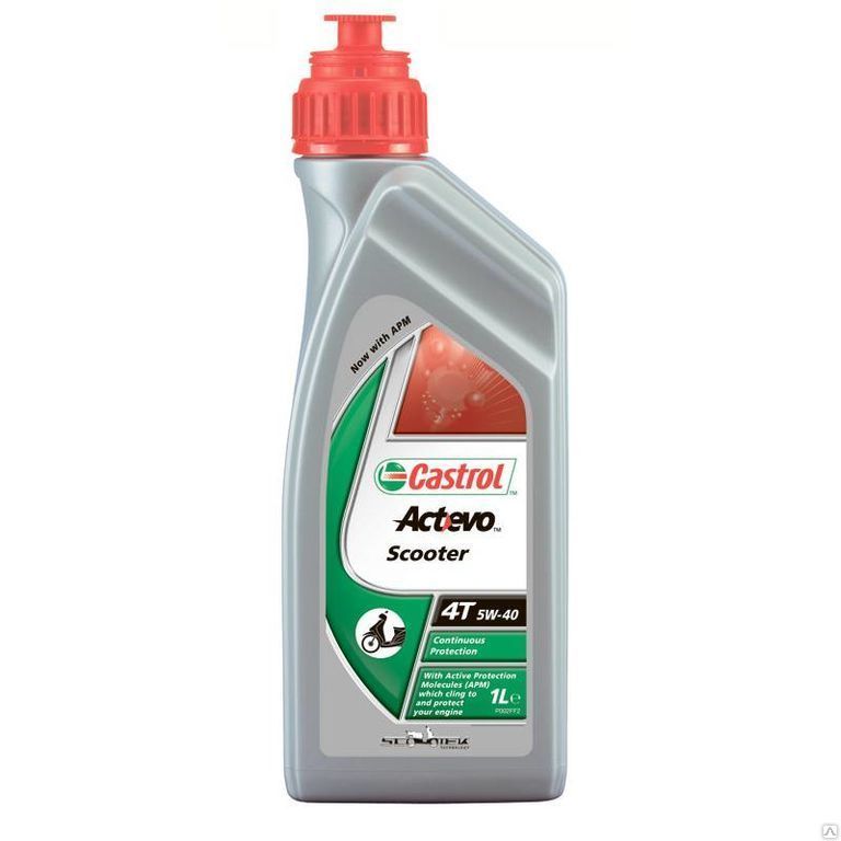 Масло моторное Castrol Act Evo 4T 5w-40 Scooter 1л