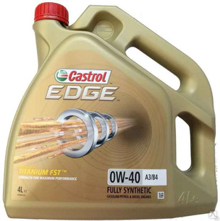 Масло моторное CASTROL EDGE 0w-40 синт 4л 