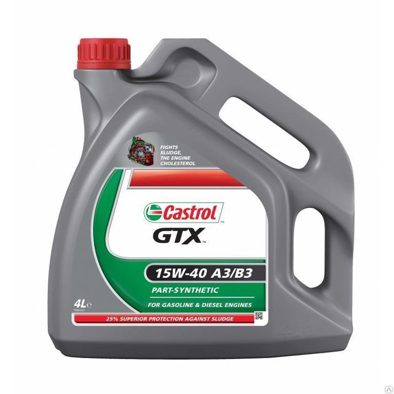 Моторное масло Castrol GTX 15w-40 A3/B3 4л