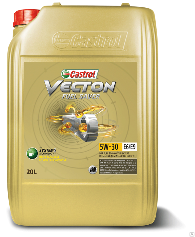Моторное масло Castrol Vecton Fuel Saver 5w-30 E6/E9 20л