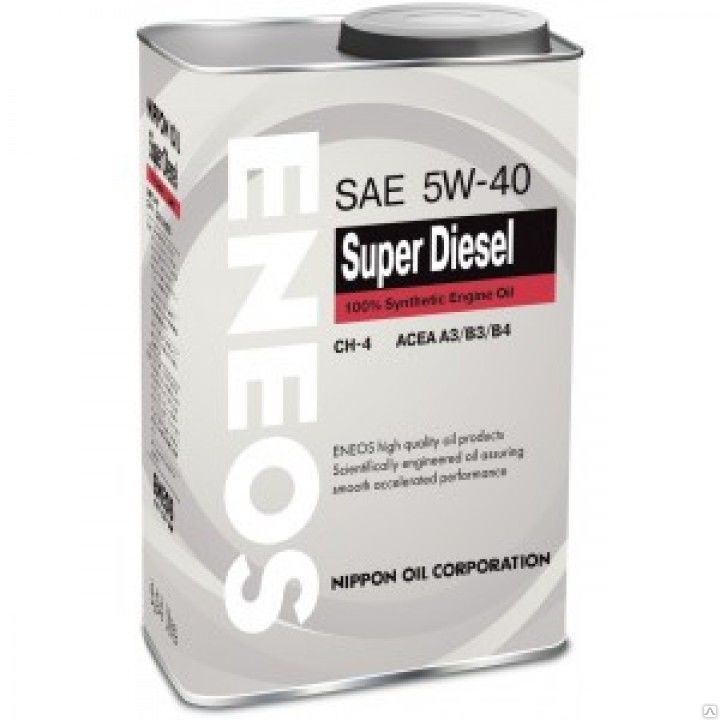 Масло моторное ENEOS Super Diesel CH-4 Синтетика 5W40 0,94л