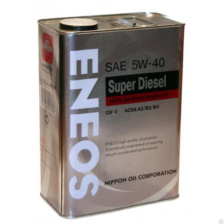 Моторное масло ENEOS Super Diesel CH-4 Синтетика 5W40 4л