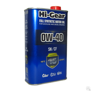 Масло моторное Hi Gear синтетическое HG0040 0w-40 SN/CF 1л