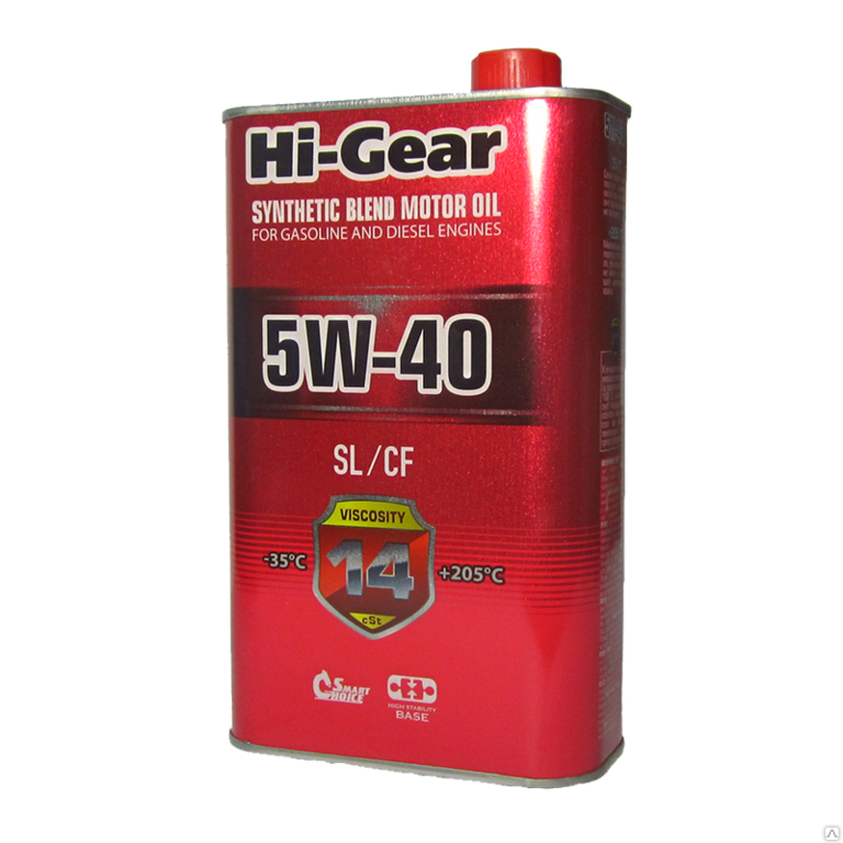 Масло моторное Hi Gear полусинтетическое HG1140 5w-40 SL/CF 1л