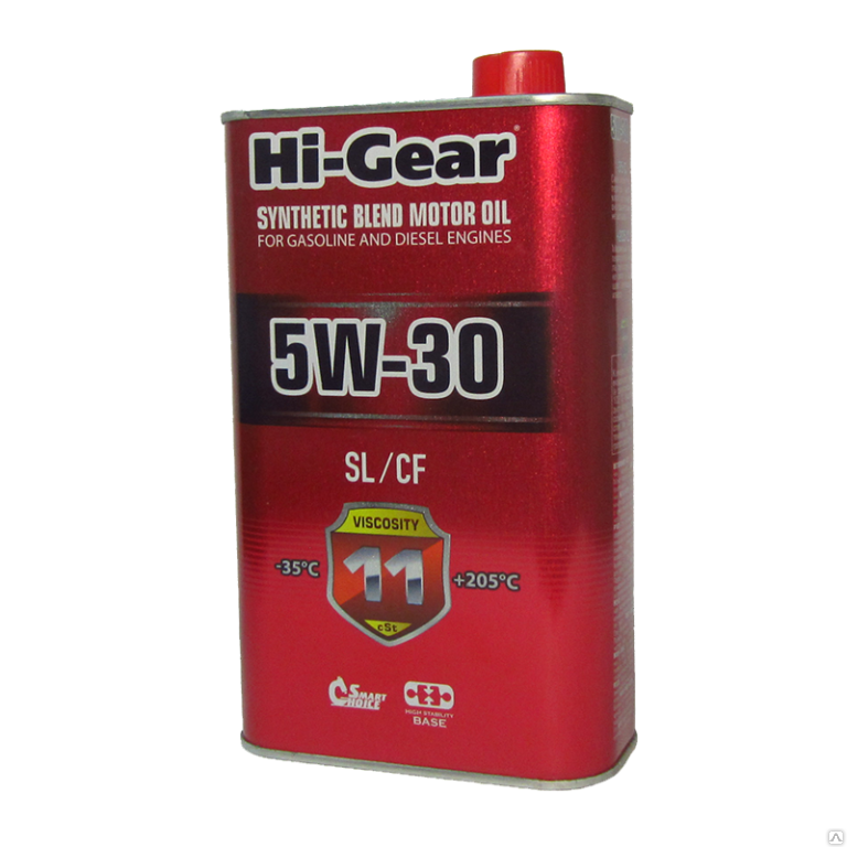 Масло моторное Hi Gear полусинтетическое HG1130 5w-30 SL/CF 1л