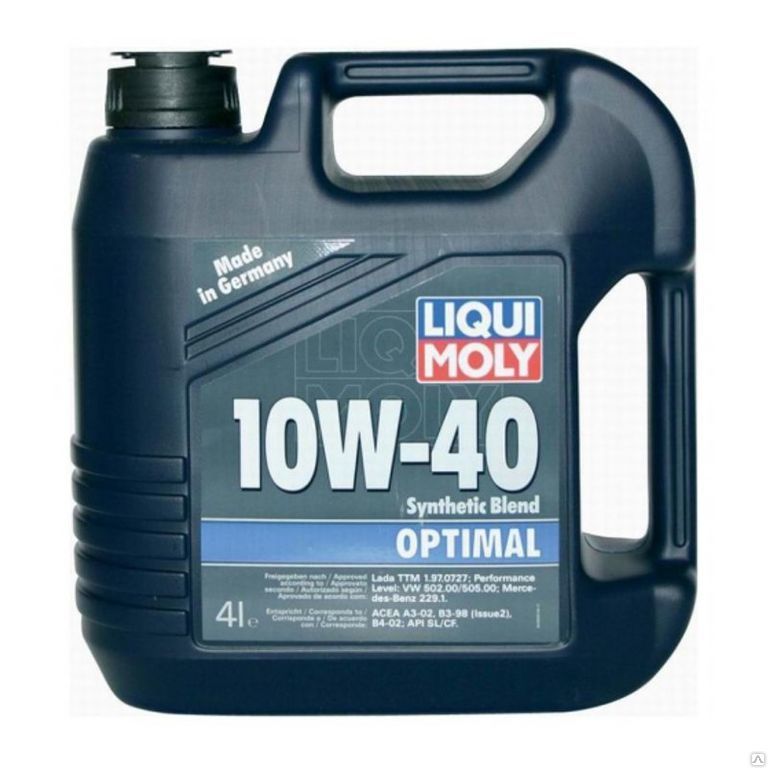 Масло моторное синтетическое Liqui moly Optimal 10W-40 SL/CF 4л