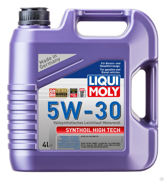 Моторное масло Liqui Moly Synthoil High Tech 5W-30 4л