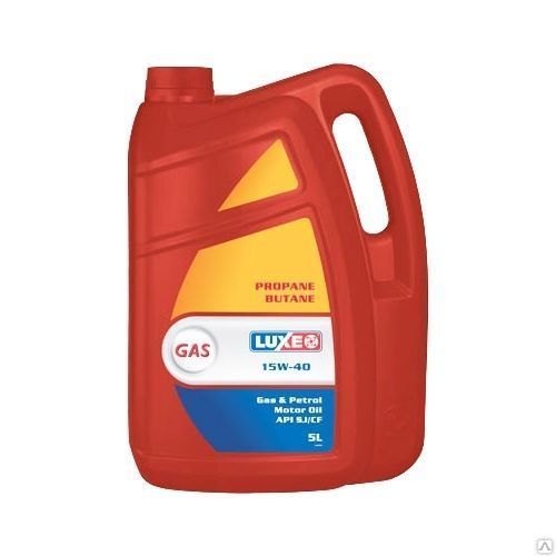 Моторное масло Люкс GAS 15w40 5л минеральное