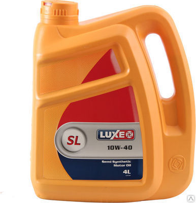 Моторное масло Люкс SL 10W40 4л полусинтетическое