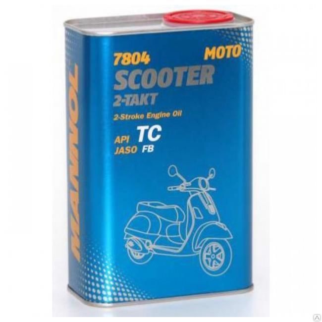 Масло моторное Mannol Scooter 2-Takt 7804 для скутеров 1л полусинтетическое
