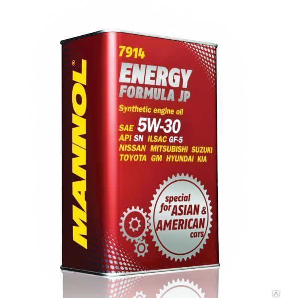 Моторное масло Mannol ENERGY FORMULA JP 5w30 4л Metal синтетическое