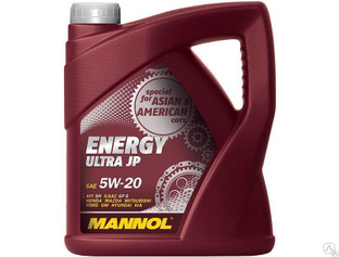 Моторное масло MANNOL ENERGY ULTRA JP 5W-20 4л Синт. масло