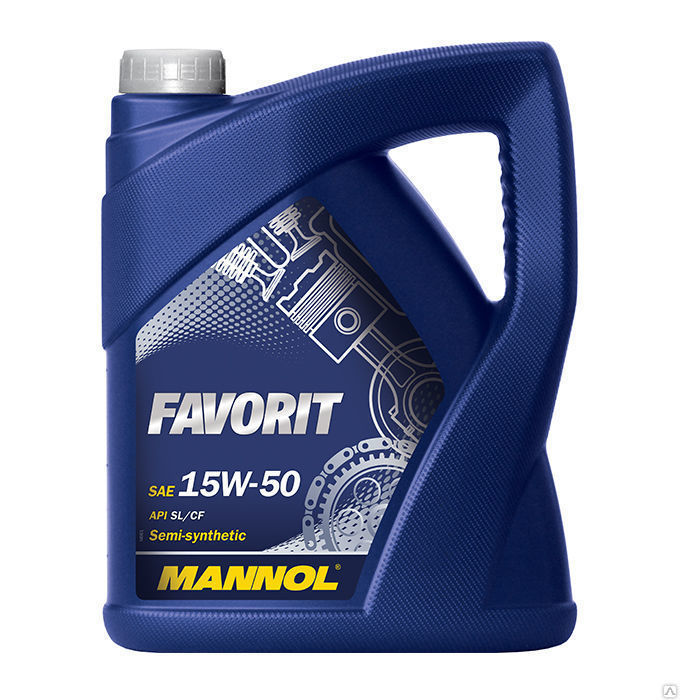 Моторное масло Mannol Favorit 15w-50 5л полусинтетическое