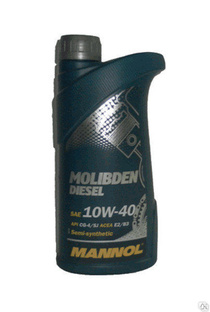 Масло моторное MANNOL Molibden Diesel 10w-40 полусинтетическое 1л