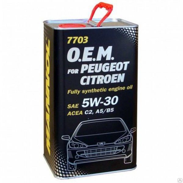 Масло моторное Mannol O.E.M for Peugeot Citroen 5w-30 4л синтетическое