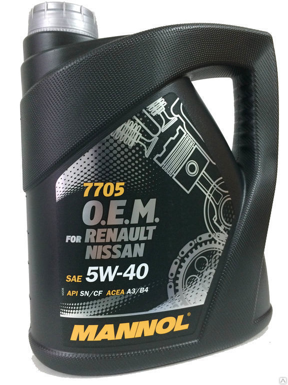 Масло моторное Mannol O.E.M. for RENAULT NISSAN 5W-40 4л синтетическое