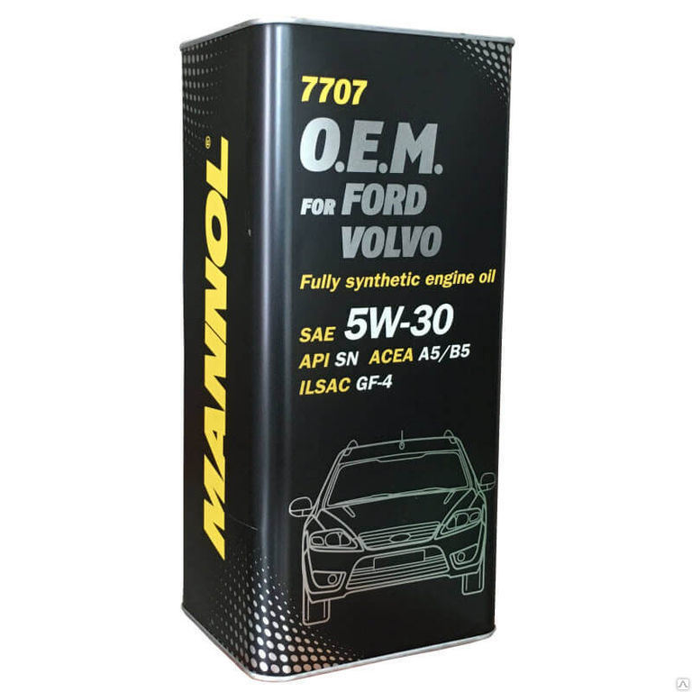 Моторное масло Mannol O.E.M. for FORD VOLVO 5W-30 5л Metal синтетическое