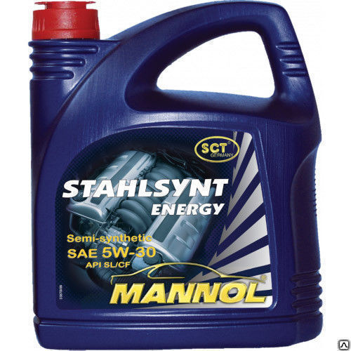 Моторное масло Mannol Stahlsynt Energy 5w30 4л полусинтетическое