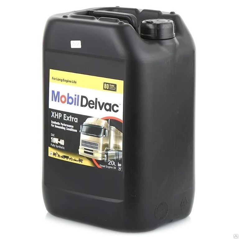 Моторное масло Mobil Delvac XHP Extra 10w-40 20л