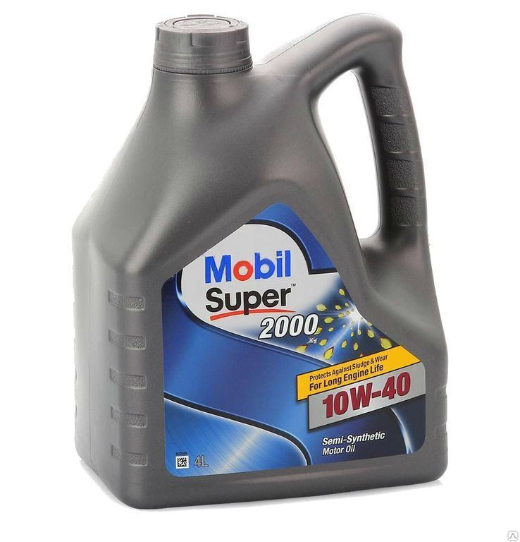 Моторное масло Mobil Super 2000 X1 10w40 полусинтетическое 4л