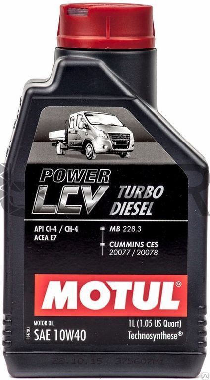Масло моторное MOTUL Power LCV Turbo Diesel 10W40 1л