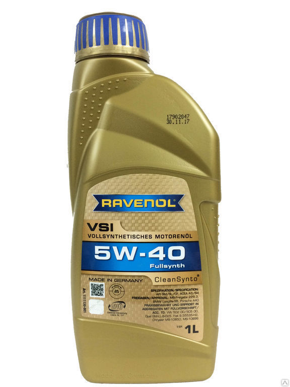 Моторное масло Ravenol VSI 5w-40 1л