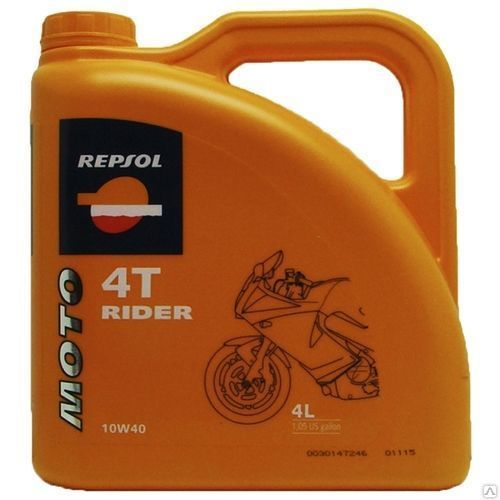Моторное масло Repsol MOTO RIDER 4T 10W40 4 л