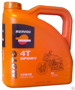 Моторное масло Repsol MOTO SPORT 4T 10W40 4 л 
