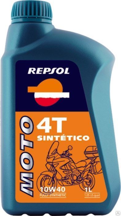 Моторное масло Repsol MOTO SINTETICO 4T 10W40 1 л