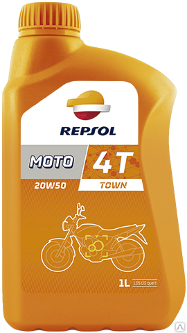 Моторное масло Repsol MOTO TOWN 4T 20W50 1 л