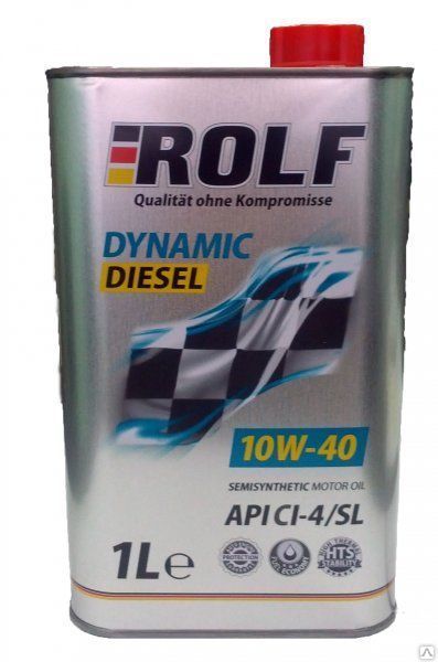 Масло моторное ROLF Dynamic Diesel SAE 10w40 CI-4/SL (1л)