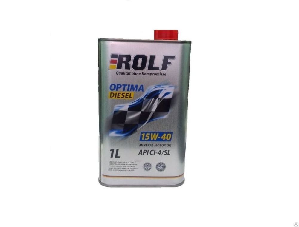 Масло моторное ROLF Optima Diesel SAE 15w40 API CI-4/SL (1л)