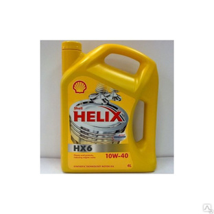 Масло моторное SHELL Helix HX6 10w-40 SL/CF A3/B3 мин. жёлтый 4л 
