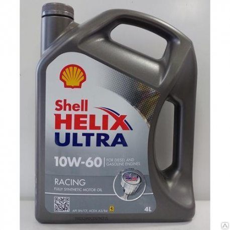 Масло моторное Shell Helix Racing 10w-60 синт. 4л