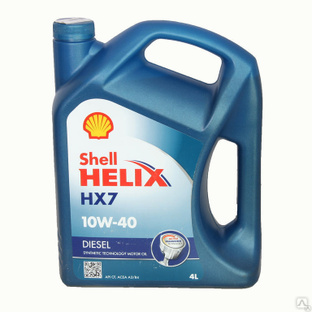 Масло моторное SHELL Helix Diesel HX7 10w-40 CF A3/B4 OEMs полусинт. 4л #1