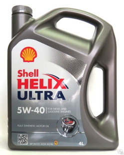 Масло моторное SHELL Helix Ultra 5w-40 синт. 4л #1