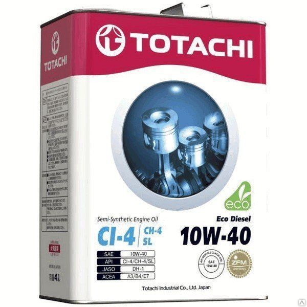 Моторное масло TOTACHI Eco Diesel CI-4/CH-4/SL полусинт. 10W40 6л