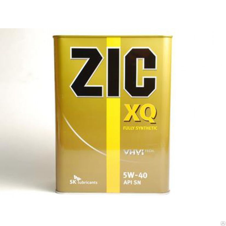 Моторное масло ZIC XQ 5w40 SL синт 4л