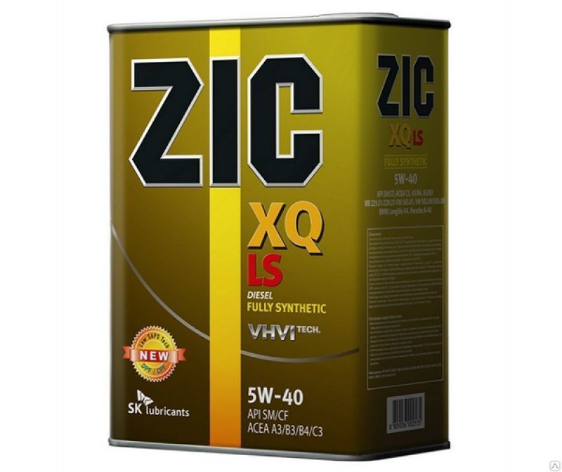Моторное масло ZIC XQ LS 5w40 SM/CF 4л